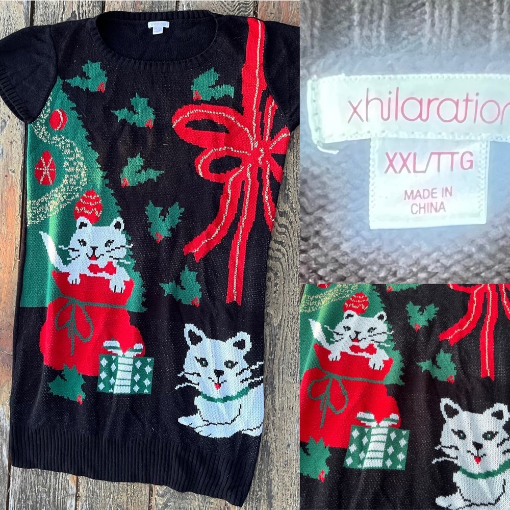 Ugly Christmas sweater dress XXL